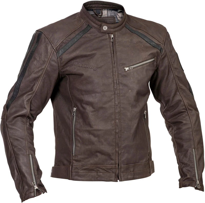 Image of Halvarssons Sandtorp Leather Jacket Brown Size 48