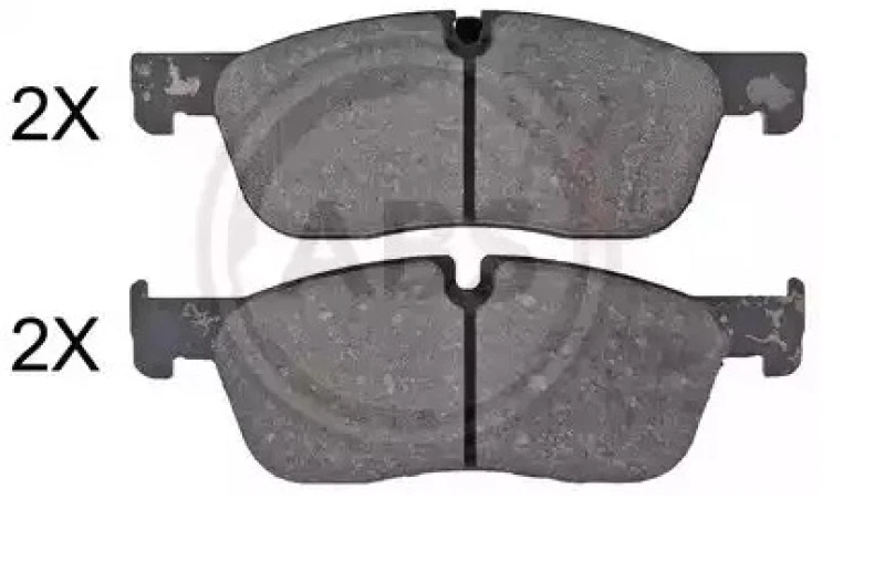 Image of A.B.S. 35101 Brake pad set prepared for wear warning indicator Brake Pad Set,disc brake (402)