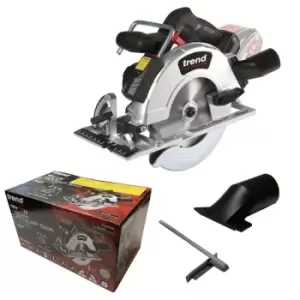 image of Trend - T18S/CS165B T18S 18V 165mm Brushless Circular Saw Professional - Bare Tool