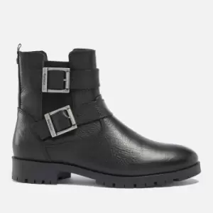 Image of Barbour Marina Leather Biker Boots - UK 3