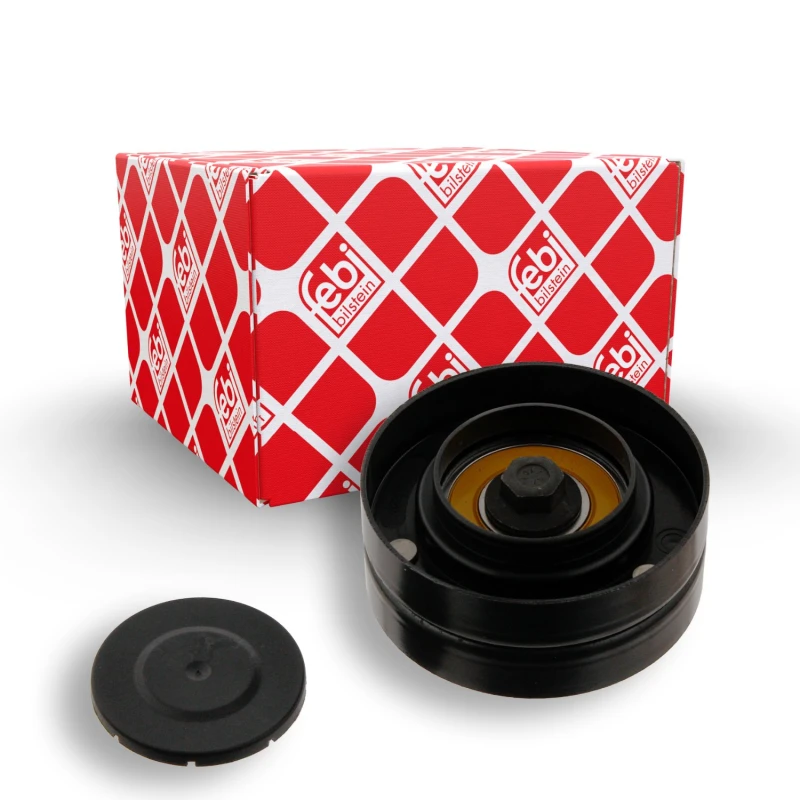 Image of FEBI BILSTEIN 30893 Idler Pulley with screw Metal Deflection/Guide Pulley,v-ribbed belt (312)