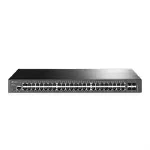 image of TP Link JetStream 48-Port Gigabit L2+ Managed Switch with 4 10GE SFP+ Slots