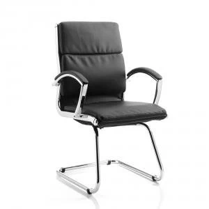 image of Adroit Classic Cantilever Chair With Arms Black Ref BR000030