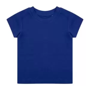 Image of Larkwood Babies Organic T-Shirt (0-3 Months) (Royal Blue)