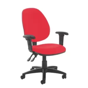 Image of Dams MTO Jota High Back PCB Operator Chair with Adjustable Arms - Bridgetown Pur
