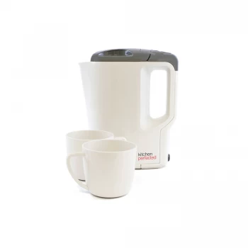 Image of Lloytron Travel Kettle with Cups - Cream