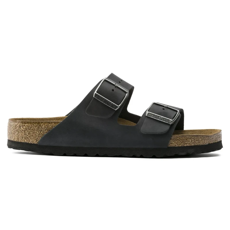 Image of Birkenstock Sandals Birkenstock Arizona Waxy Leather Noir Unisex 37 Etroit