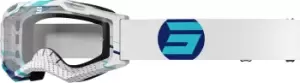 Image of Shot Assault 2.0 Focus Motocross Goggles, white-blue, white-blue, Size One Size