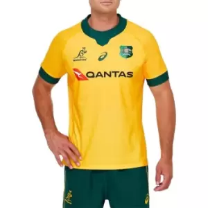 Image of Asics Australia Home Jersey Mens - Yellow
