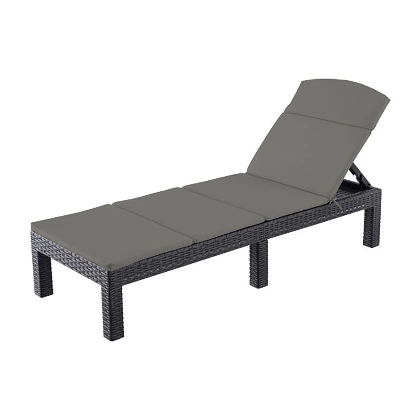 Image of Keter Keter Daytona Rattan Effect Sun Lounger - Brown