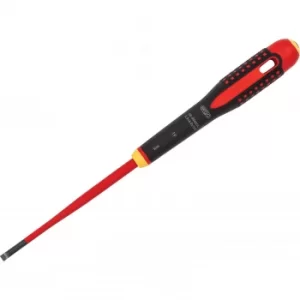 image of Bahco Ergo Slim VDE Insulated Slotted Screwdriver 6.5mm 150mm