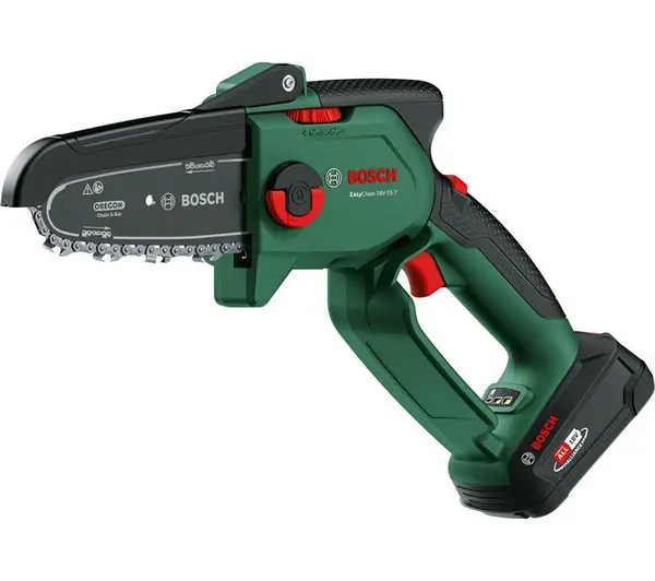 image of Bosch EasyChain 18V-15-7 Cordless Pruner Chainsaw with 1 battery