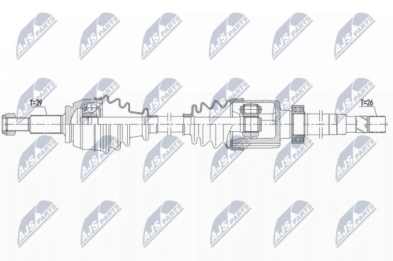 Image of NTY Drive shaft NTY NPW-RE-160