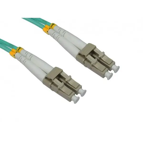 image of 10M Cables Direct OM3 Fibre Optic Cable, LC-LC Aqua