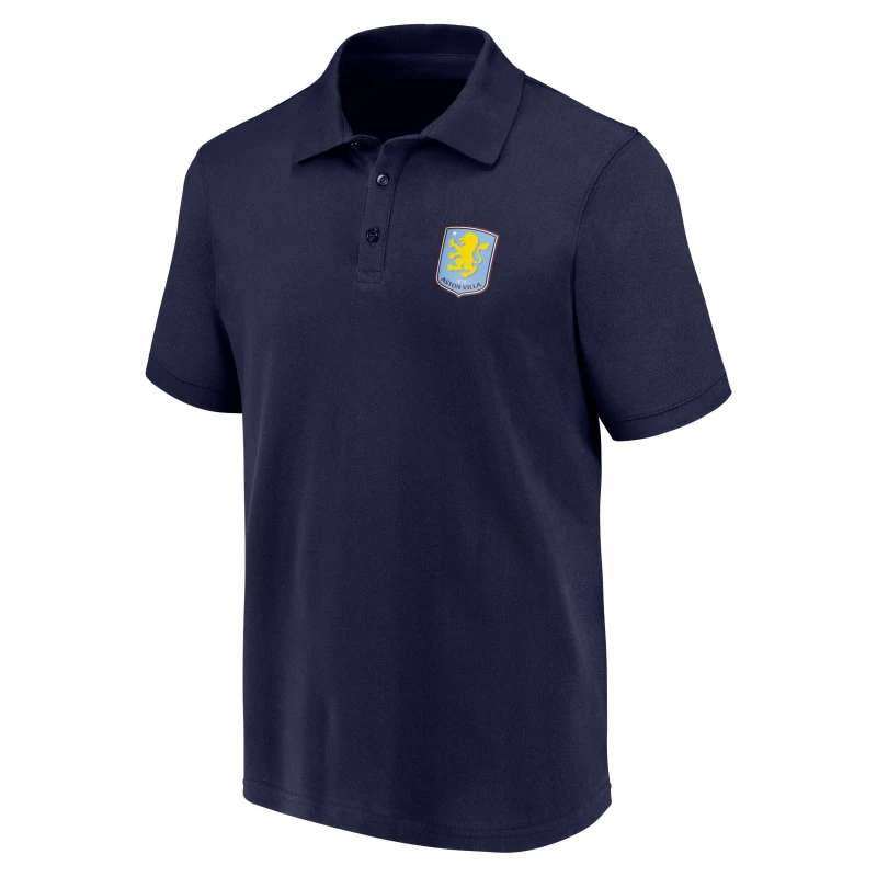 Image of Team Crest Polo Mens - Blue Blue S