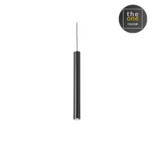 Image of Stylus LED Small Super Slim Ceiling Pendant Light Black 3cm