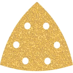 Image of Bosch Expert C470 Punched Quick Fit Delta Sanding Sheets for Paint and Wood 93mm x 93mm 40g Pack of 5