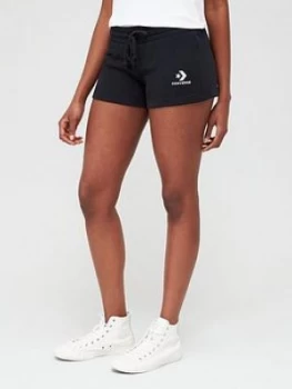 Image of Converse Star Chevron Embroidered Logo Short - Black