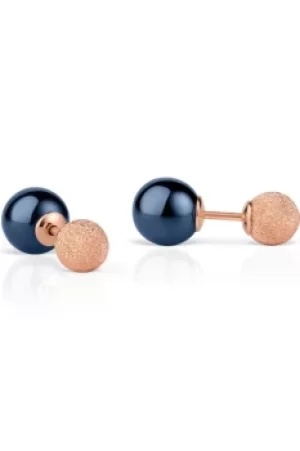 Image of Bering Ocean Blue Rose Earrings 703-397-05