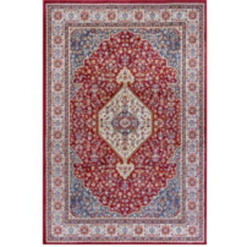 Image of THE RUGS Orient Low Pile Rug Medallion Design Synthetic Fibre 8mm Pile Size: 120cm x 170cm Multicolor Unisex 120cm x 170 cm
