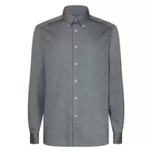 Image of Calvin Klein Button Down Washed Out Shirt - Grey