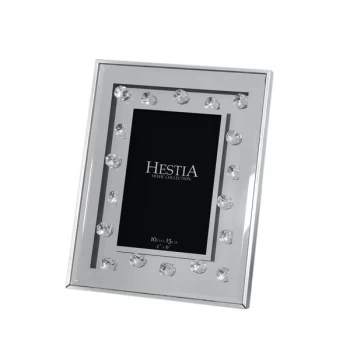 Image of 4" x 6" - HESTIA Mirror & Crystal Beads Photo Frame