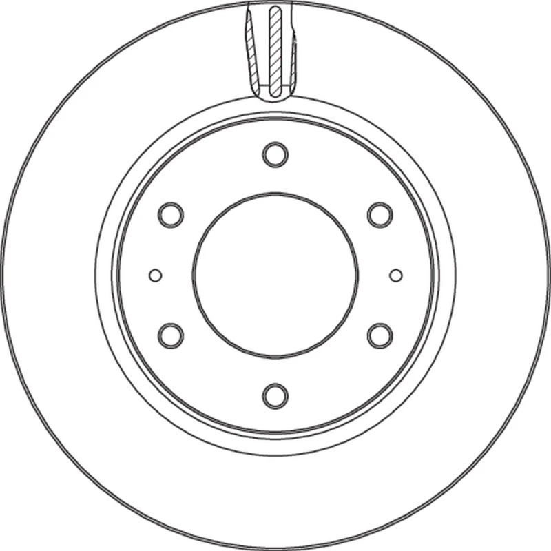 Image of Brake disc TRW DF6992S