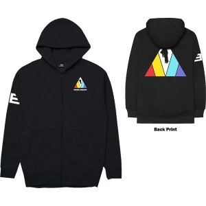 Image of Imagine Dragons - Triangle Mens Large Zipped Hoodie - Black