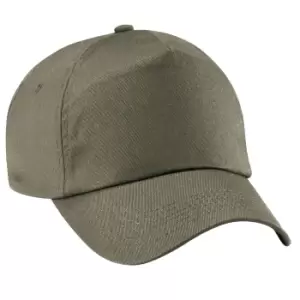 Image of Beechfield Unisex Plain Original 5 Panel Baseball Cap (One Size) (Olive Green)