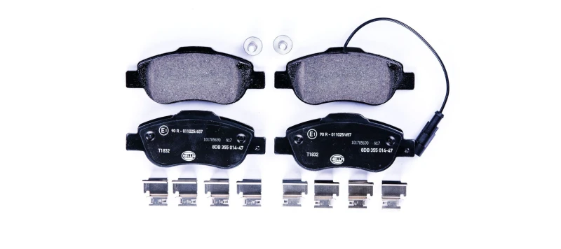 Image of HELLA Brake pad set HELLA 8DB 355 014-471