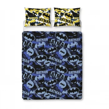 image of DC Batman Kids Camo Bedding Set - Double