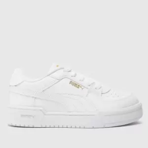 PUMA White Ca Pro Classic Junior Trainers