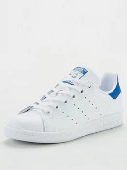 Image of adidas Originals Stan Smith Junior Trainers - White/Blue, Size 3