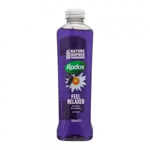 image of Radox Feel Relaxed Lavender and Waterlily Bath Soak 500ml