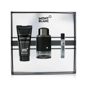 image of Mont Blanc Explorer Coffret: Eau de Parfum 100ml + Eau de Parfum 7.5ml + Aftershave Balm 100ml 3pcs