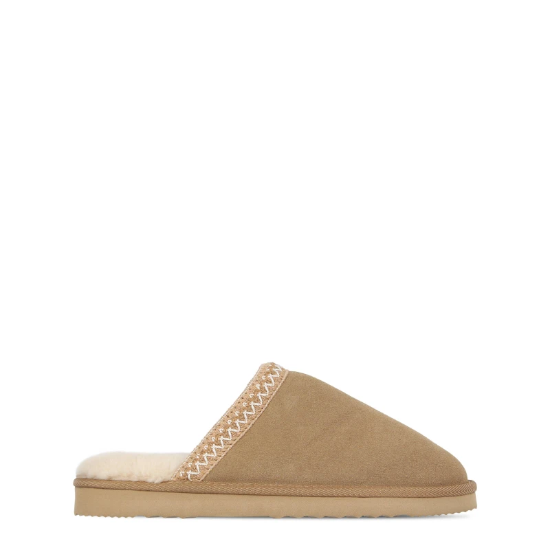 Image of Jack Wills Mule Slippers - Beige Beige 7