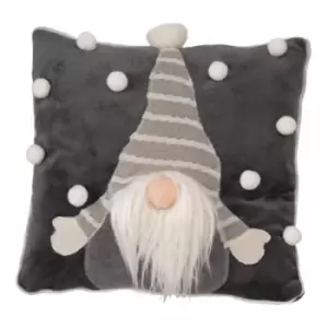 Image of Three Kings Gonkert Cushion - Grey