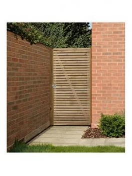 Image of Forest Double Slatted Gate 6ft (1.83M High)