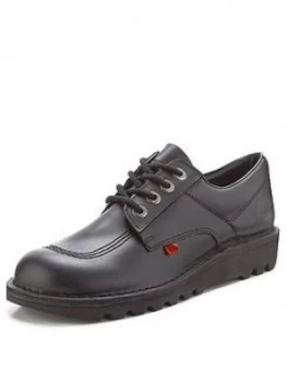 Image of Kickers Kick Lo Mens Lace Up Shoes, Black, Size 9, Men