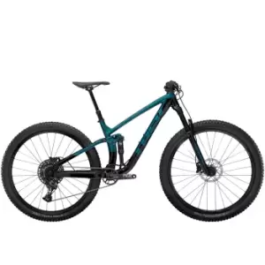 image of 2021 Trek Fuel EX 7 Full Suspension Mountain Bike in Dark Aquatic and Trek Black