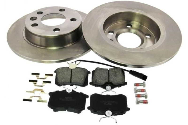 Image of MAPCO 47829 Brake disc and pads set Rear Axle, Brake Disc Type: solid Brake Set,disc brakes (3405)