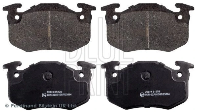 Image of Blue PRINT Brake pad set Blue PRINT ADP154238