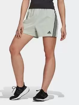 Image of adidas Trainicons 3-stripes Woven Shorts, Green Size XL Women