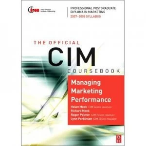 Image of Cim Coursebook 07/08 Managing Marketing Performance by Helen Meek Paperback