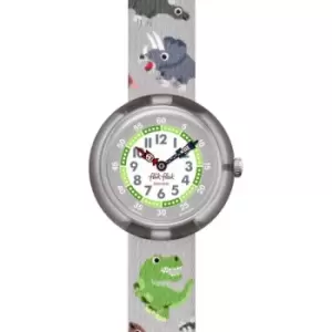 image of Childrens Flik Flak Coolozaurus Watch