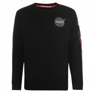 Image of Alpha Industries Space Shuttle Sweatshirt - Black