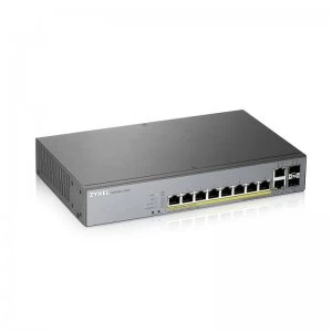 image of Zyxel GS1350-12HP Managed L2 Gigabit Ethernet (10/100/1000) Grey Power