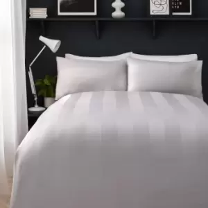 Image of Capri Duvet Cover and Pillowcase Set Silver Silver