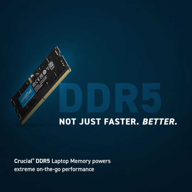 Image of Crucial CT8G56C46S5 8GB 5600 MHz DDR5 Laptop RAM CT8G56C46S5