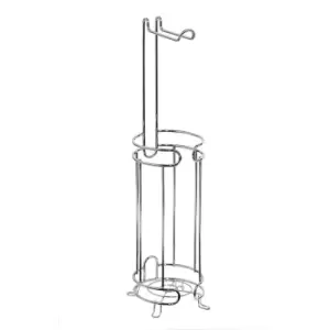 Image of Showerdrape Bolero Wire Toilet Roll & Spare Paper Combo - Chrome